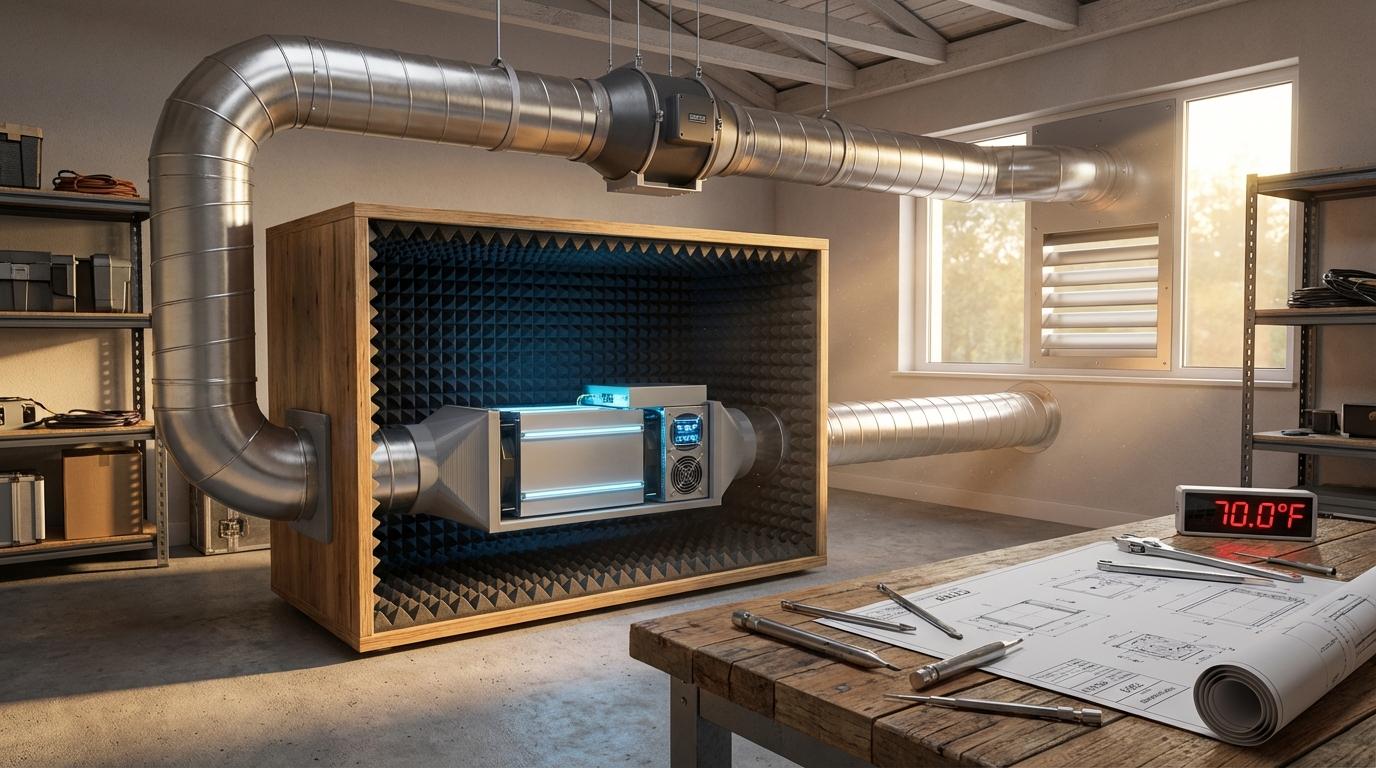 ASIC Miner Ventilation Setup for Home Garage: Stop Overheating & Noise (2026 DIY & CFM Guide)